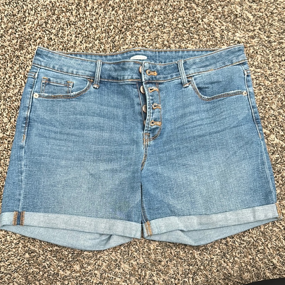 Old Navy Blue Jean Shorts with Cuffed Hems